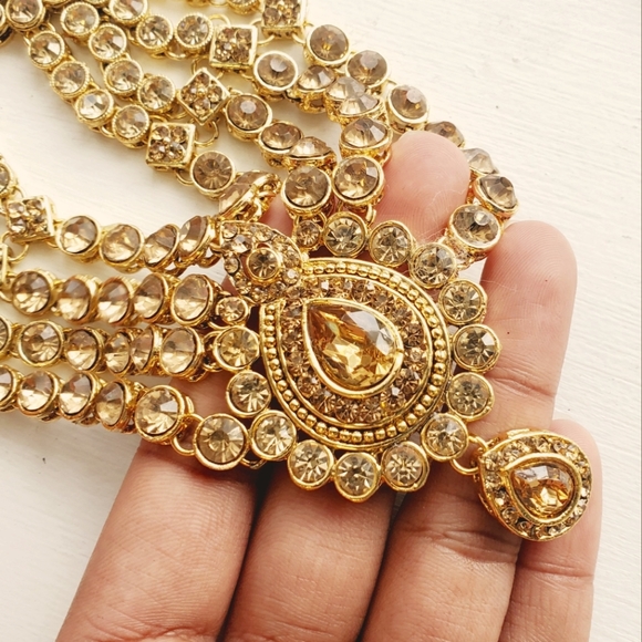 4pcs Bridal Golden Color Set - Picture 4 of 5